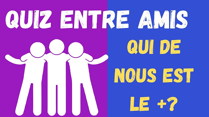 Quiz entre amis : qui est le plus ?