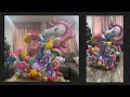 Rainbow and unicorn balloon bouquet
