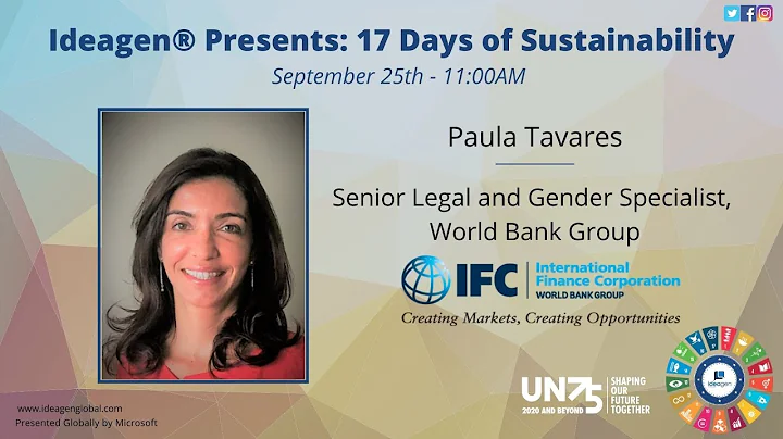 Paula Tavares, Senior Legal Gender Specialist at t...