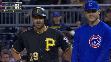 CHC@PIT: Cervelli sends a single to left in the 7th