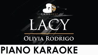 Olivia Rodrigo - lacy - Piano Karaoke Instrumental Cover with Lyrics Resimi