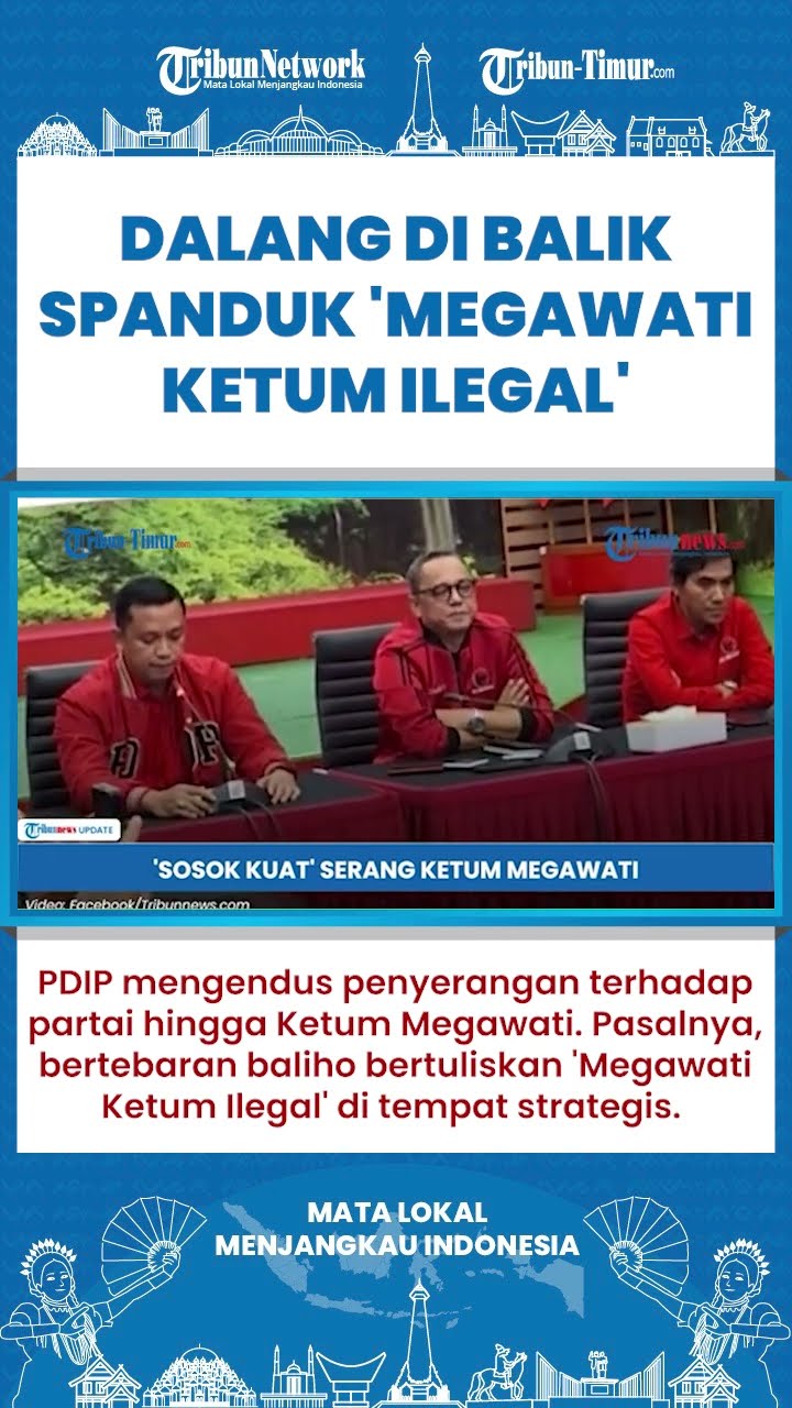 SHORT | Dalang di Balik Pemasangan Spanduk 'Megawati Ketum Ilegal' PDIP Siaga Penuh Jelang Kongres