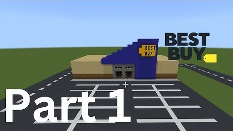 Minecraft Tutorial: How To Build Best Buy in Minecraft Part 1