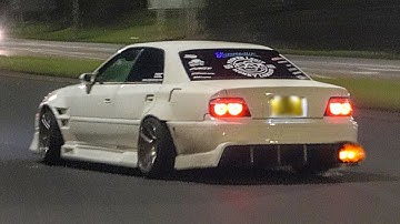 320+ BHP Toyota Chaser JZX100 Drifting At Car Meets! - Flames, Acceleration & 1JZ Sound!