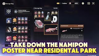 Take Down the Namipon Poster near the Residental Park | Wuthering Waves