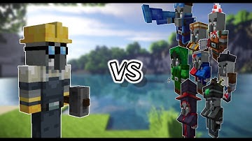 Engineer VS Mischief Illagers | Minecraft Mob Battle