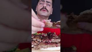 موكبانغ الكباب العراقي الآصيل مع البصل والطماطة الشوي والخبز العراقي   Iraqi Kebab Mukbang Shorts