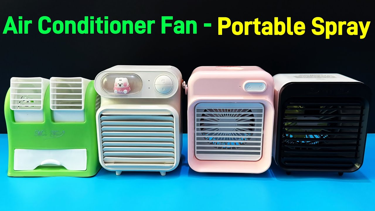 Mini Fan - Portable Humidifier,Low Sound, Rechargeable USB, Cool Summer ...