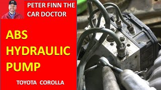 How to replace Toyota Corolla ABS Hydraulic pump Unit. Years 2001 to 2020