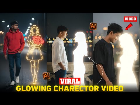 Viral Glowing Charector Photo Editing Tutorial | Instagram Asthetic Glowing Charector video editing