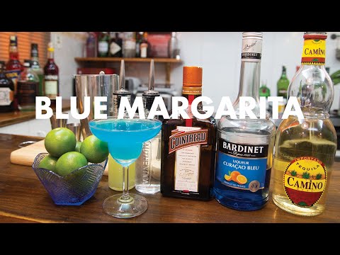 Rean Cocktail - Blue Margarita Cocktail Recipe (ស្រាក្រឡុកប៊្លូម៉ាហ្គារីតា)