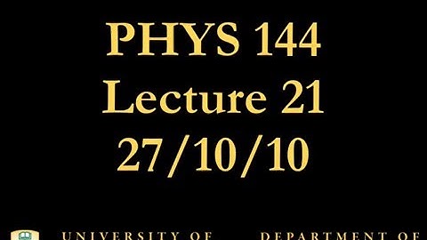 PHYS 144 Lecture 21: Angular Acceleration