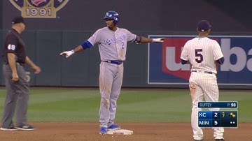 KC@MIN: Escobar slashes an RBI double down the line