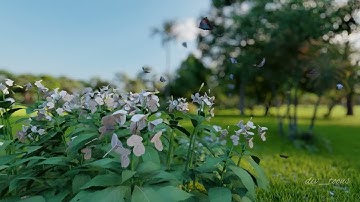 Butterfly | Realistic 3d environment animation #3danimation #butterfly