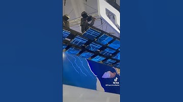 Today 3D LED Kinetic Screen is Blue Middle East Style ☄️👍😀 #kineticscreen #spectrumdisplay