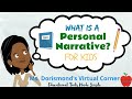 Understanding Personal Narratives