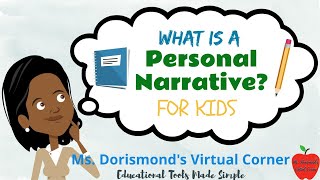 ✏️ What is Personal Narrative Writing? | Writing a Personal Narrative for Kids 1st & 2nd Grade by Ms. Dorismond's Virtual Corner 34,995 views 1 year ago 3 minutes, 26 seconds