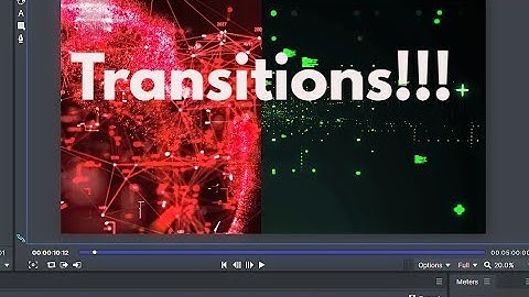 How to add transitions to your videos (Hitfilm Express) tutorial