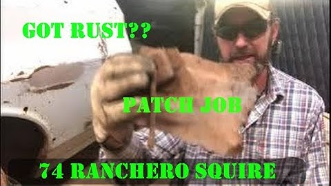 74 Ranchero Squire Rusty Floorboard Replacement. No more Flintstone!