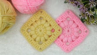 Very Easy and Creative Granny Square crochet pattern for beginners! Step by step crochet tutorial