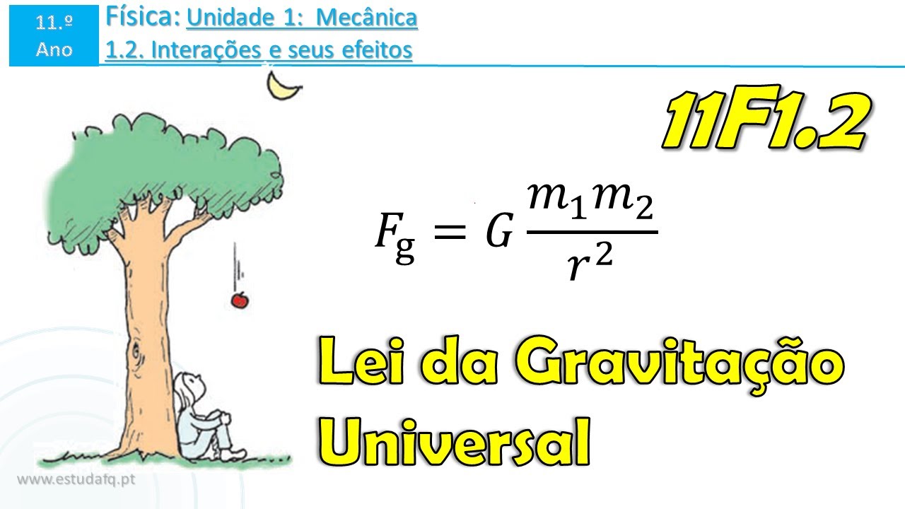 11F1.2 | Força gravítica | Lei da Gravitação Universal | Aula 2 - YouTube