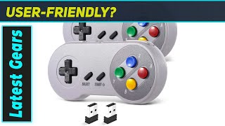 Best 2-Pack Wireless SNES USB Controllers for PC, Mac & RetroPie!