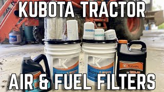 Kubota L Series Tractor: Air and Fuel Filter Change