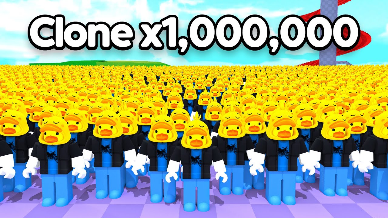 I Cloned Myself INFINTE Times and Broke Roblox...