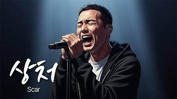 「상처」 후회와 고독의 정통 락발라드 / 유일무이 락발라드 Created with AI