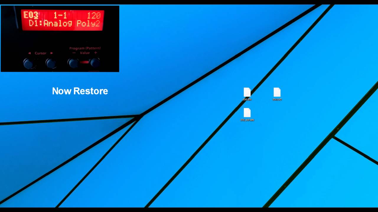 Roland JD-XI Backup and Restore Utility