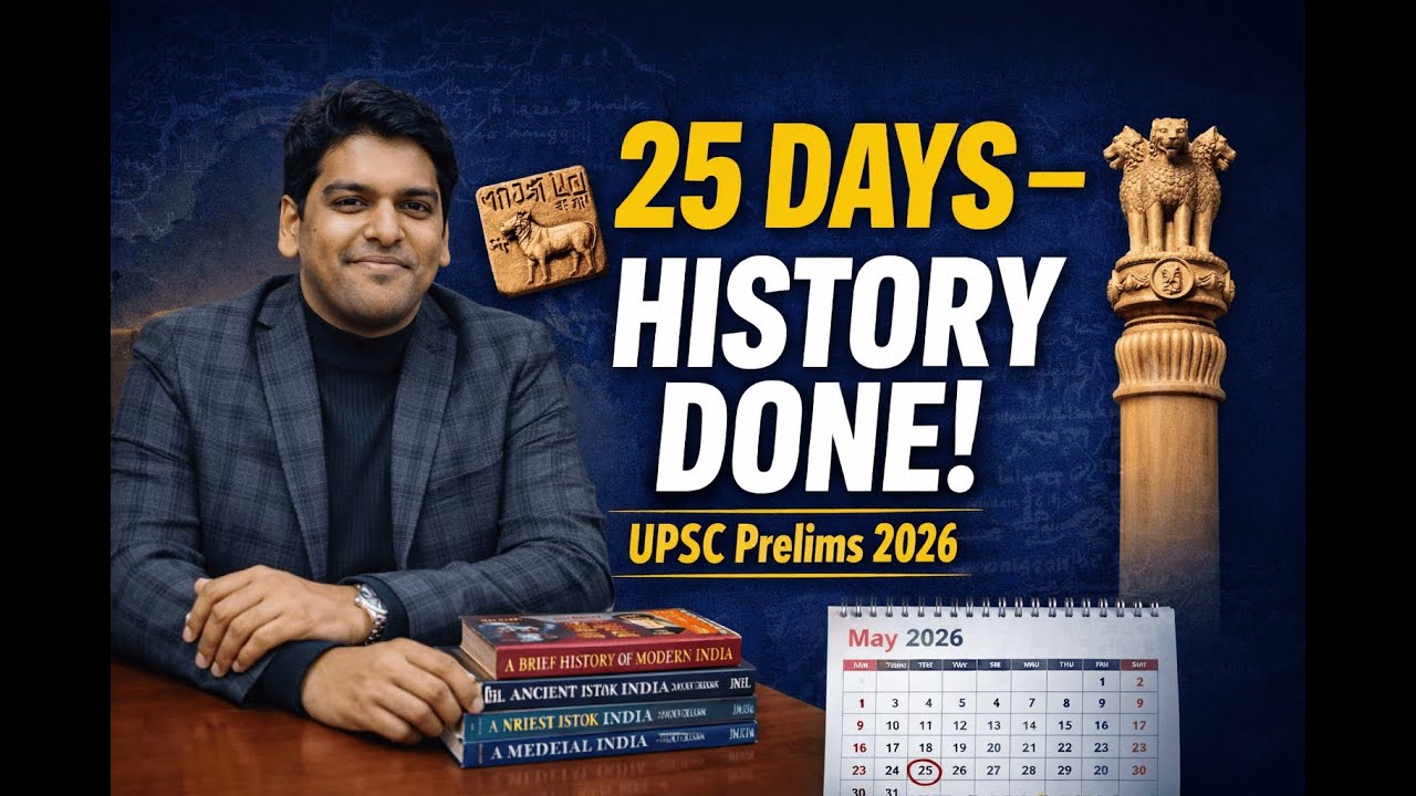 25 Day plan for History for UPSC Prelims 2026  