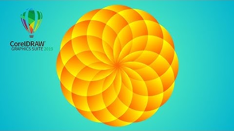 Corel Draw ! Beautiful flower Graphics Design Corel Draw tutorial