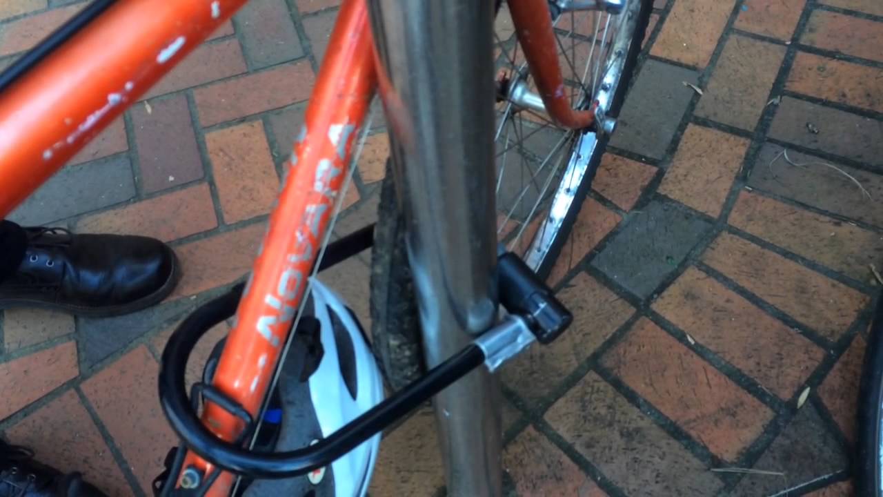 How to lock up a bike securely YouTube
