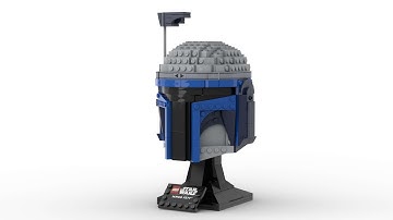 Lego 75408 Jango Fett Helmet Speed Build Studio Bricklink LDD by PLegoBB