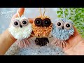 Its so cute  easy owl making idea with yarn  you will love these owlets  diy woolen crafts