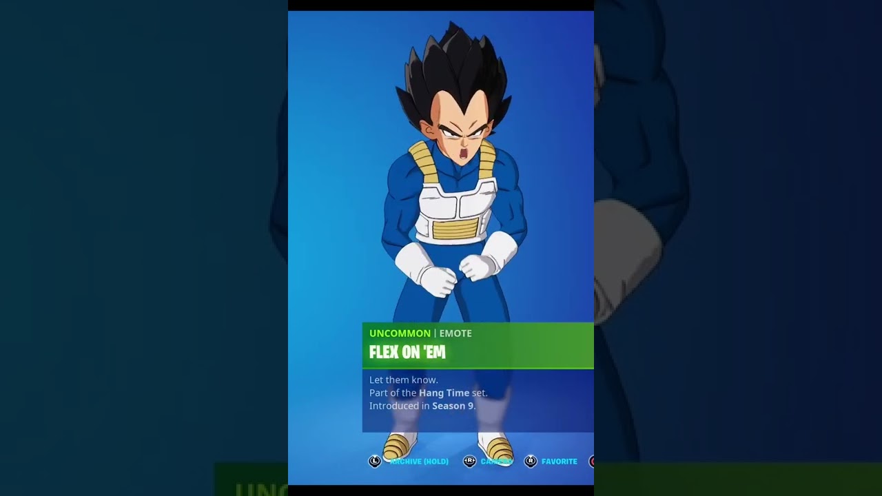 FLEX ON 'EM - VEGETA SKIN Showcase with All Fortnite Dances & Emotes! (Fortnite x Dragon Ball)