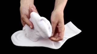 white contemporary socks - close up