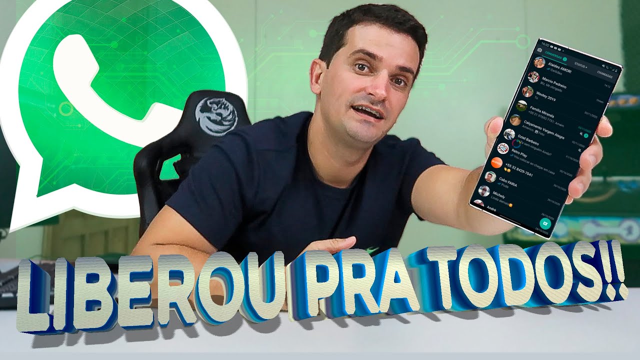 Whatsapp oficial ACABA DE LIBERAR ESSA FUNÇÃO PRA TODOS! Android ...