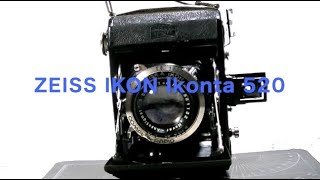 ZEISS IKON Ikonta 520 清掃動画　蛇腹カメラ