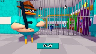 Perry the Platypus Phineas and Ferb BARRY'S PRISON RUN Obby New Update Roblox - All Bosses #roblox