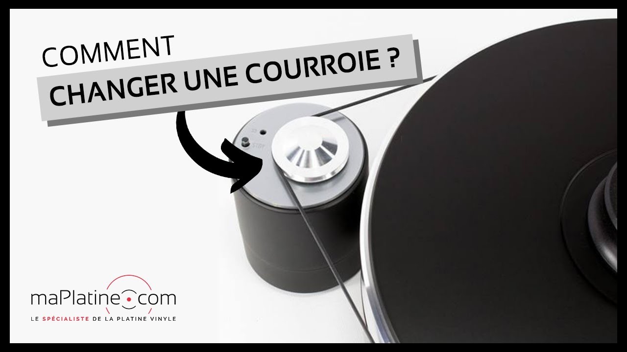 Comment changer la courroie sur une platine vinyle manuelle ? 