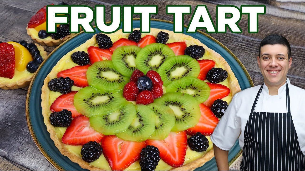 How to Make Fruit Tart at Home   Best French Dessert Recipe by Lounging with Lenny