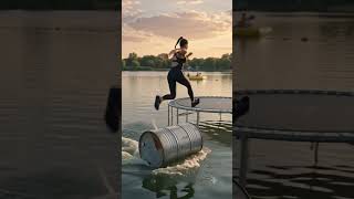 Morning dawn became more beautiful #balance #sports #fitness #outdooradventures