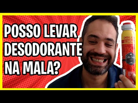 POSSO LEVAR DESODORANTE AEROSOL NO AVIÃO?