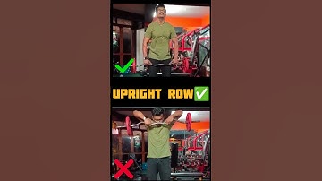 STOP DOING THIS❌ #Upright Row#viral #fitnessmotivation #kushalnandy #learning #shortsvideo #mistakes