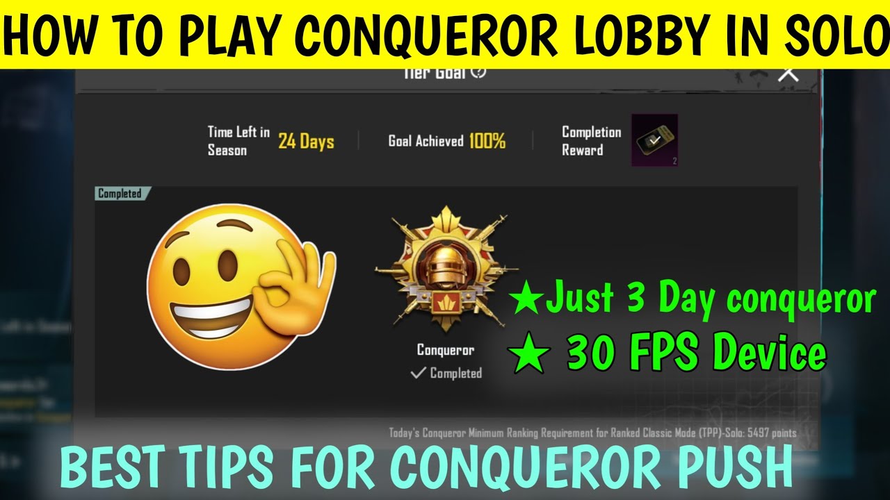HOW TO PLAY CONQUEROR LOBBY IN SOLO BEST TIPS FOR SURVIVE bgmi how-to-play-conqueror-lobby-in-solo-best-tips-for-survive-bgmi