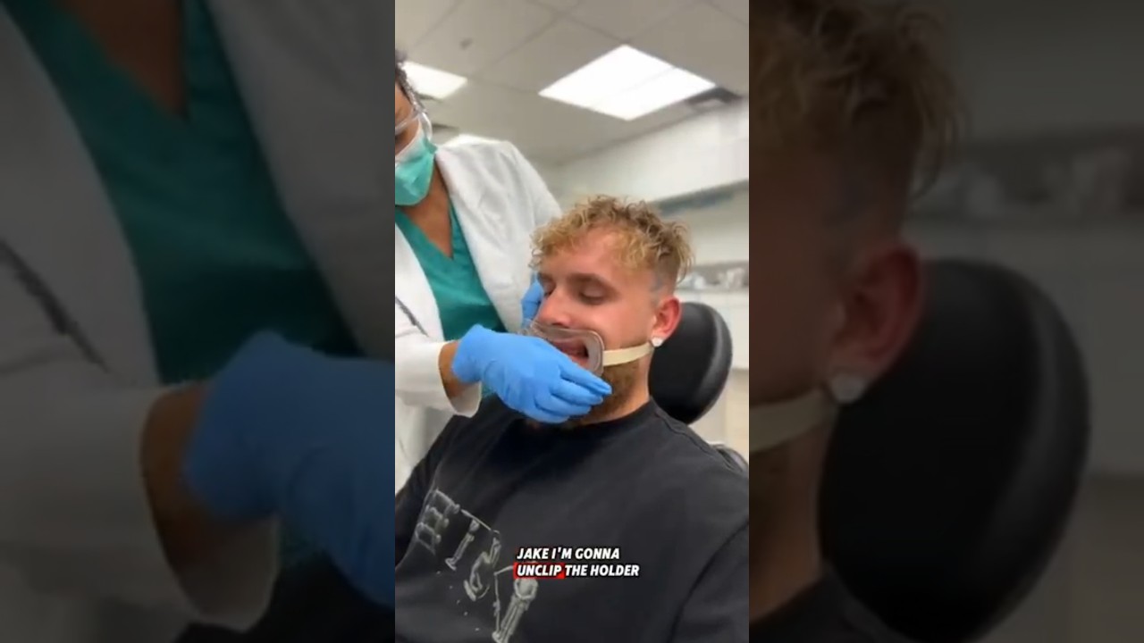 Jake Paul Broken Jaw Holder Removed 