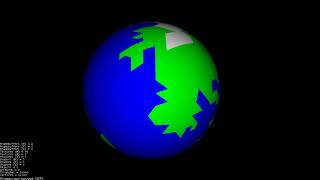 Test - World map on custom icosphere, procedural generation