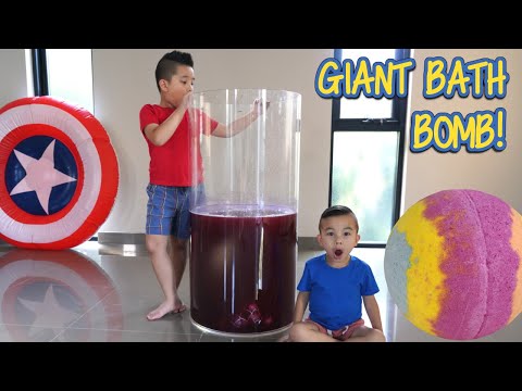 Giant Bath Bomb Kids Experiment Fun