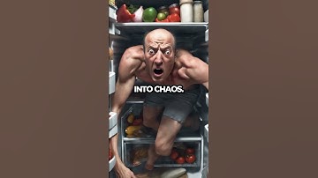 Man survives atomic bomb test by hiding in refrigerator! #Shorts